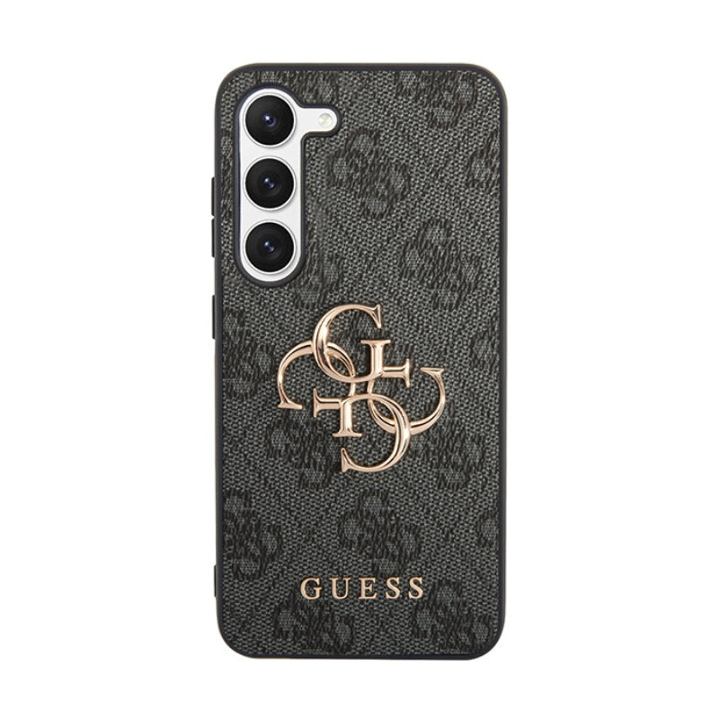 Guess 4G Big Metal Logo - Samsung Galaxy S23 FE hoesje (grijs)