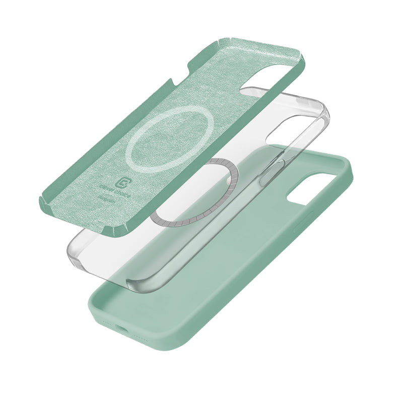 Crong Color Cover Magnetisch - Hoesje voor iPhone 15 MagSafe (Mint)