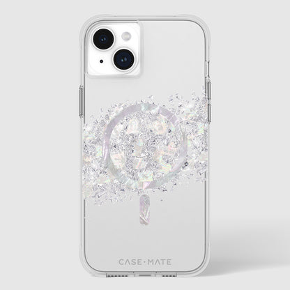 Case-Mate Karat MagSafe – iPhone 15 Plus Hülle mit Perlmutt (Ein Hauch von Perle)