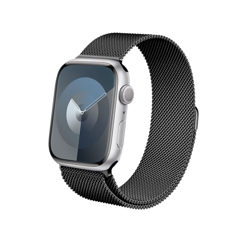 Crong Milano Steel - Roestvrijstalen band voor Apple Watch 42/44/45/49mm (Grafiet)