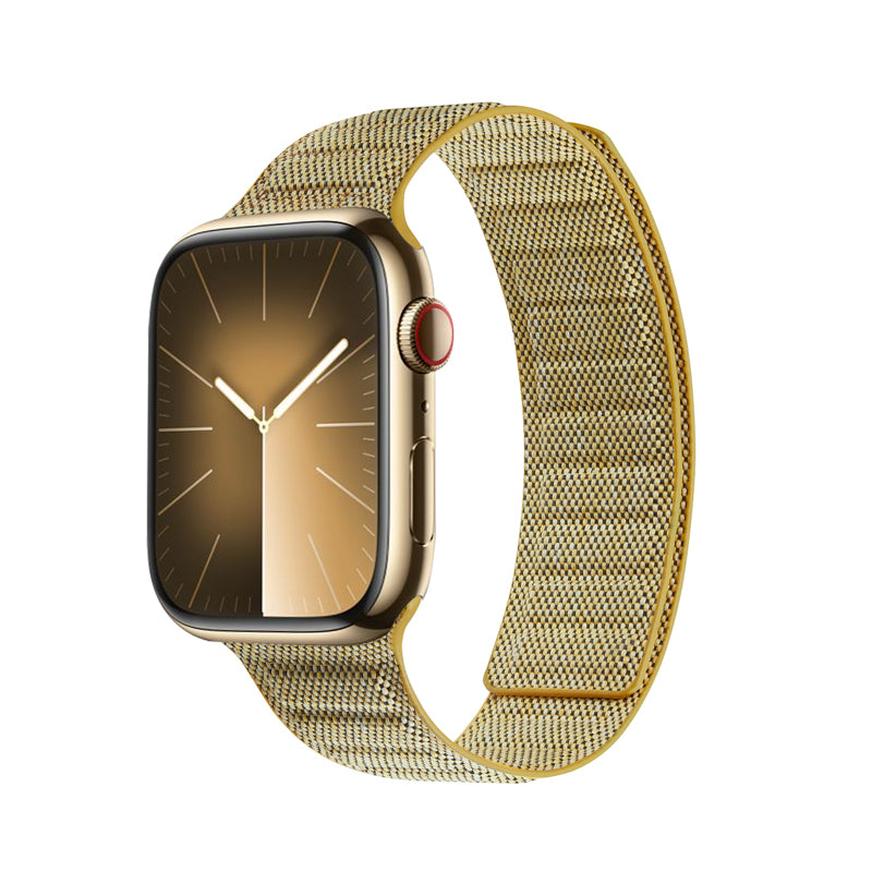 Crong Melange - Magnetische band voor Apple Watch 38/40/41 mm (geel gemêleerd)