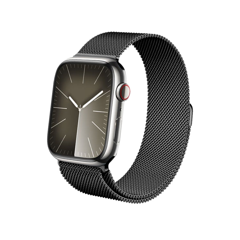 Crong Milano Steel - Roestvrijstalen band voor Apple Watch 42/44/45/49mm (Grafiet)