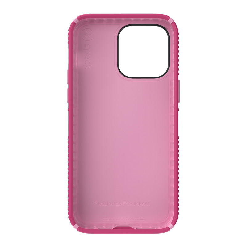 Speck Presidio2 Grip - Case voor iPhone 14 Pro max met MICROBAN-coating (Digitalpink / Blossompink / White)