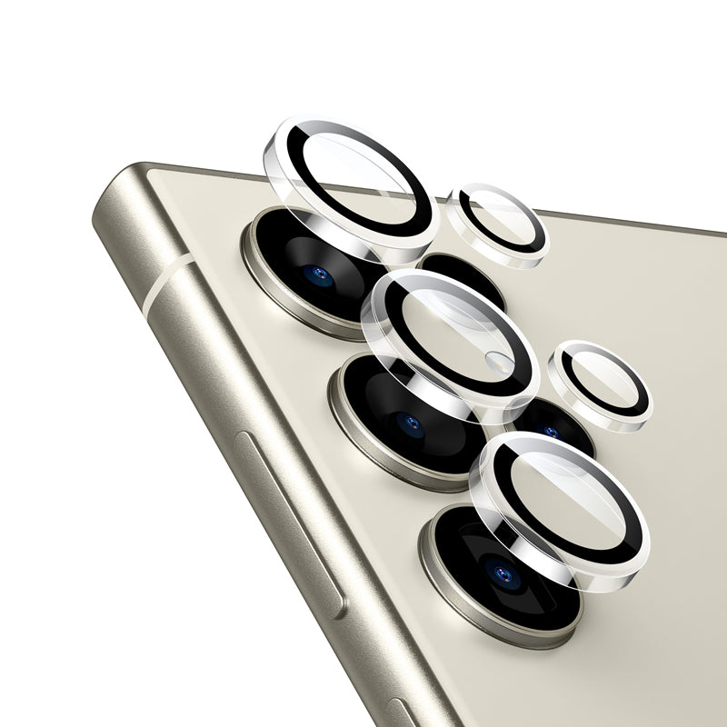 Crong Lensring - Gehard glas voor de cameralens Samsung Galaxy S24 Ultra (helder)