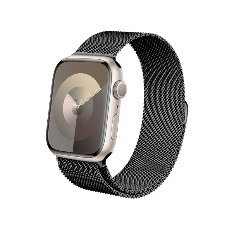 Crong Milano Steel - Roestvrijstalen band voor Apple Watch 42/44/45/49mm (Grafiet)