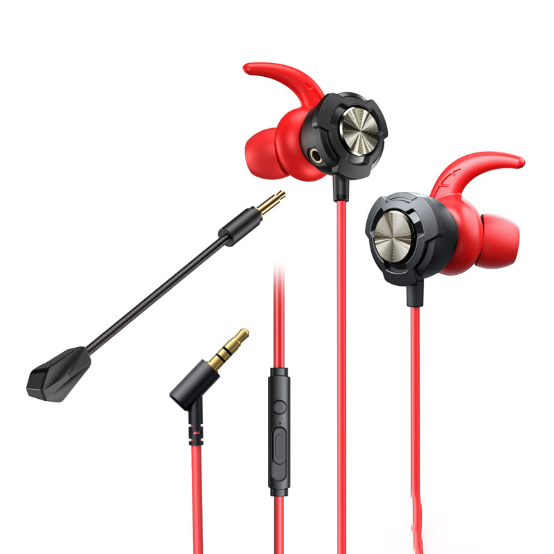 WEKOME YB01 Game Series – HiFi-Kopfhörer mit 3,5-mm-Kabel für Gamer (Rot)