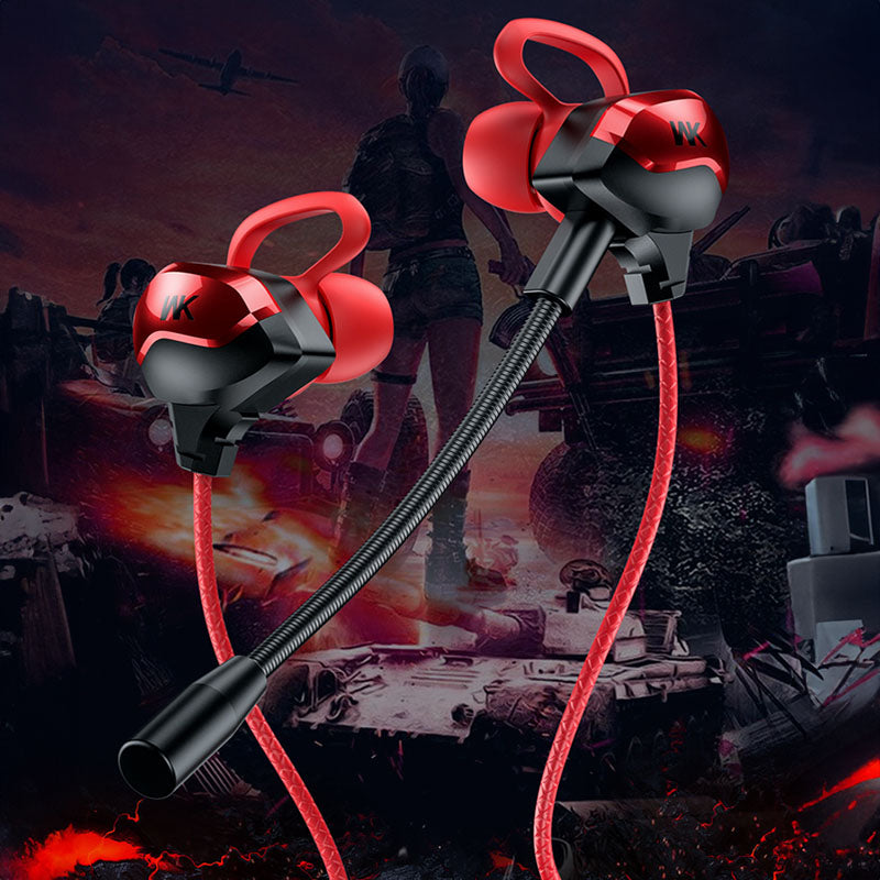 WEKOME ET-Y30 ET-serie - 3,5 mm jack bedrade hoofdtelefoon voor gamers (rood)