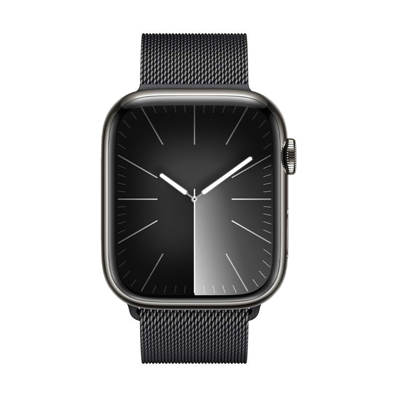 Crong Milano Steel - Roestvrijstalen band voor Apple Watch 42/44/45/49mm (Grafiet)