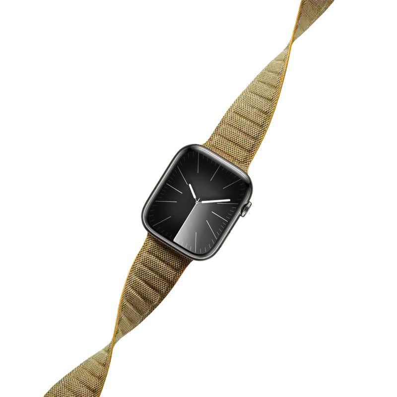 Crong Melange - Magnetische band voor Apple Watch 38/40/41 mm (geel gemêleerd)