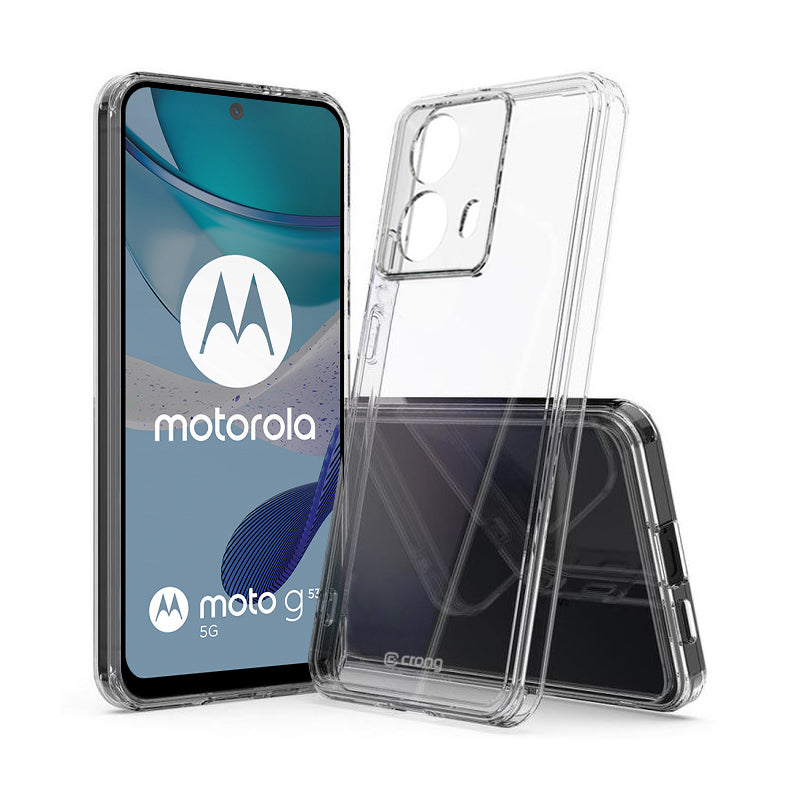 Crong Crystal Shield Cover - Hoesje voor Motorola Moto G53 (Transparant)