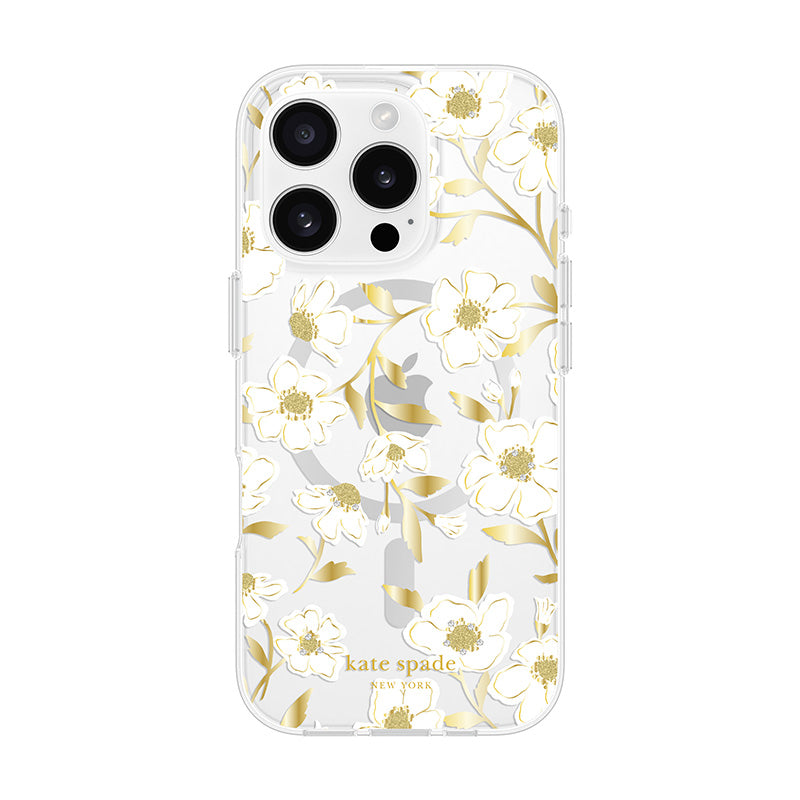 Kate Spade New York Protective Gems MagSafe - Hoesje voor iPhone 16 Pro (Sunshine Floral)