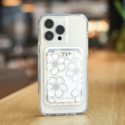 Case-Mate Magnetischer Kartenhalter MagSafe – Magnetische Geldbörse (Floral Gems)