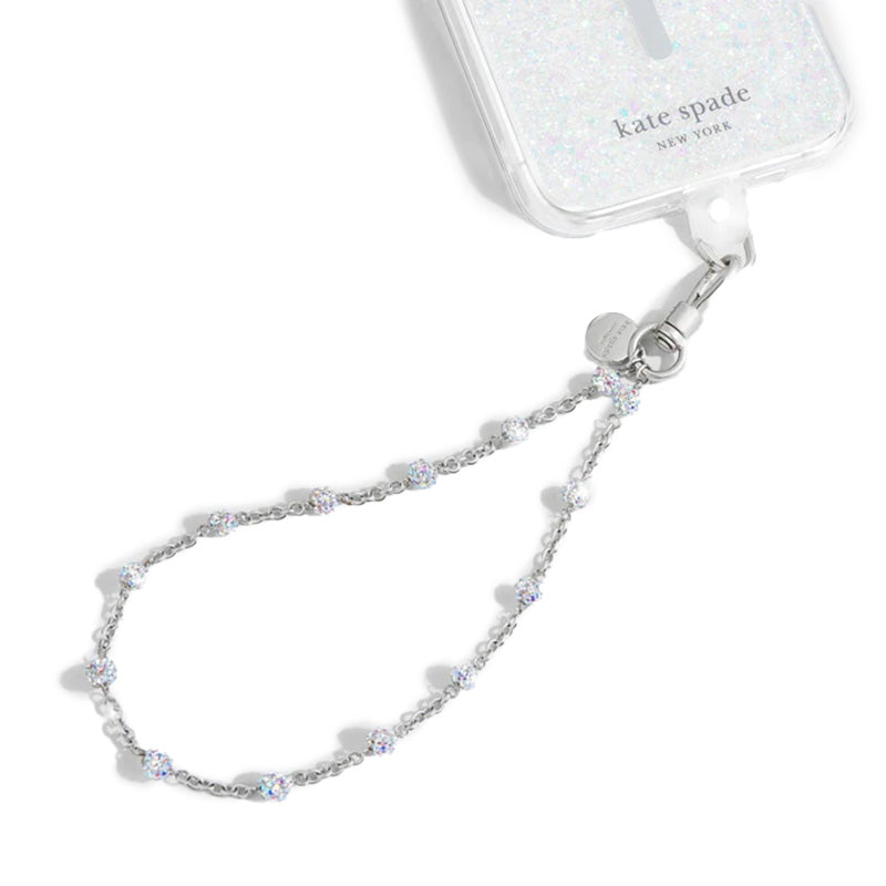 Kate Spade New York Universele Telefoon Charm Polsbandje - Universele Telefoon Lanyard (Dazzle Chain Zilver)