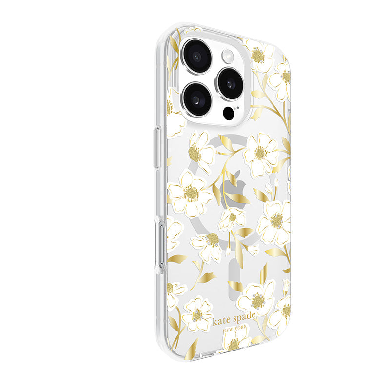 Kate Spade New York Protective Gems MagSafe - Hoesje voor iPhone 16 Pro (Sunshine Floral)