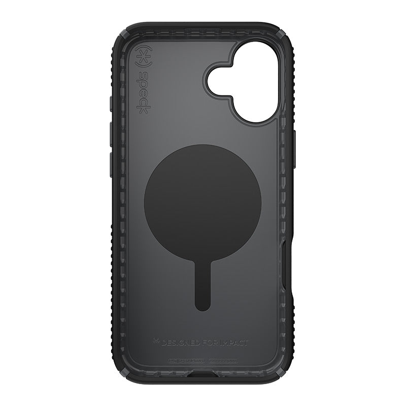 Speck Presidio2 Grip ClickLock &amp; MagSafe - Hoesje voor iPhone 16 Plus (Zwart / Leigrijs / Wit)