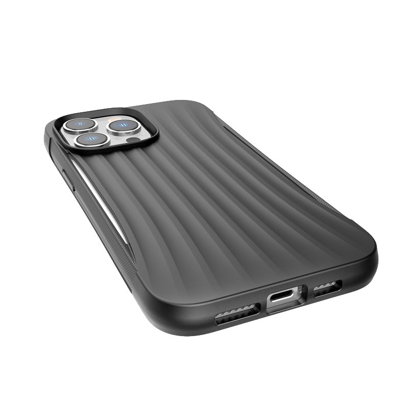 X-Doria Raptic Clutch - Biologisch afbreekbaar hoesje voor iPhone 14 Pro Max (valtest op 3 m) (zwart)