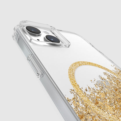 Case-Mate Karat MagSafe - iPhone 15 Plus Hülle mit Golddekor (Marmor)