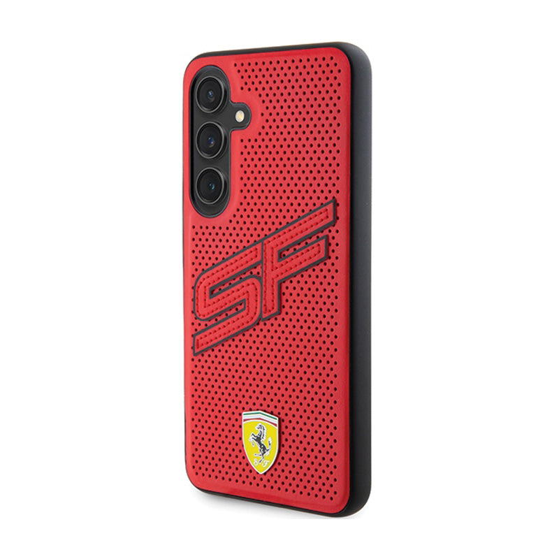 Ferrari Big SF geperforeerd - Samsung Galaxy S24 hoesje (rood)