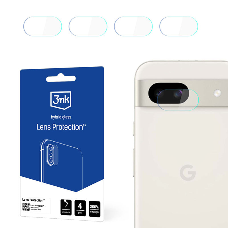 3mk Lens Protection - Cameralensglas voor Google Pixel 8A (4 sets)