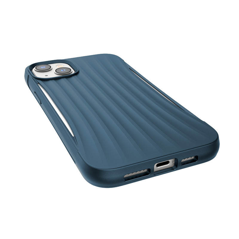 X-Doria Raptic Clutch - Biologisch afbreekbaar hoesje voor iPhone 14 Plus (valtest 3m) (blauw)