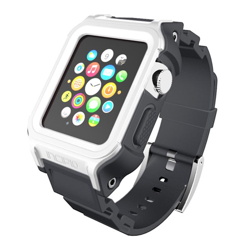 Incipio Octane Band – Panzerarmband für Apple Watch 38/40/41 mm (Weiß/Grau)