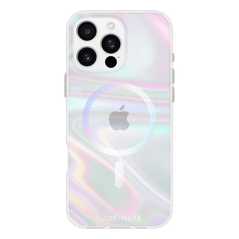 Case-Mate Soap Bubble MagSafe - Hoesje voor iPhone 16 Pro Max (Iriserend)