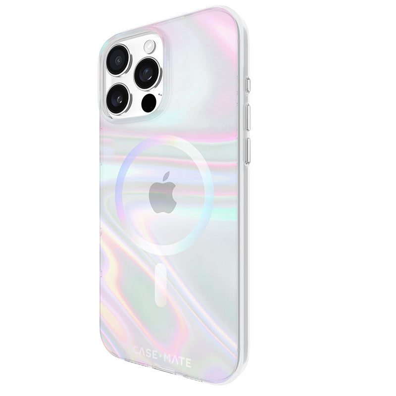 Case-Mate Soap Bubble MagSafe - Hoesje voor iPhone 16 Pro Max (Iriserend)