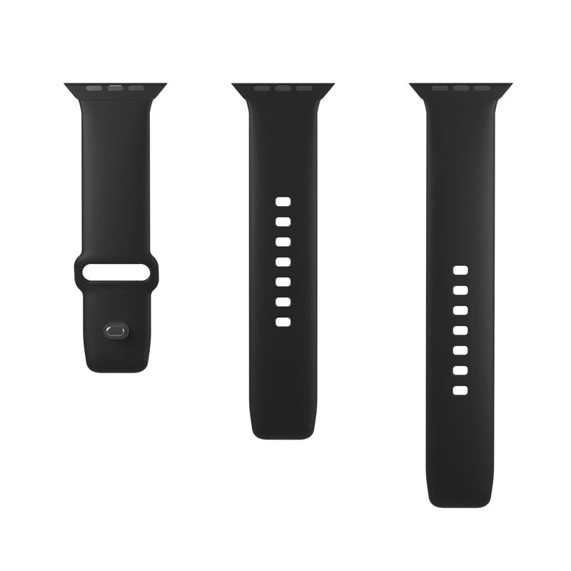 PURO ICON - Elastisches Armband für Apple Watch 38/40/41 mm (S/M &amp; M/L) (Schwarz)