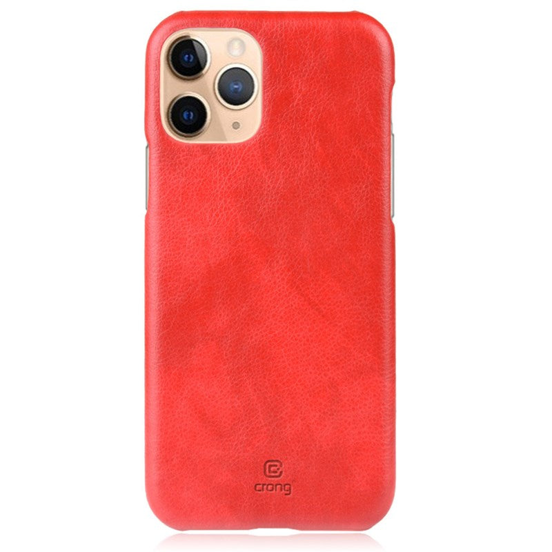 Crong Essential Cover - PU Leather Case for iPhone 11 Pro Max (Red)