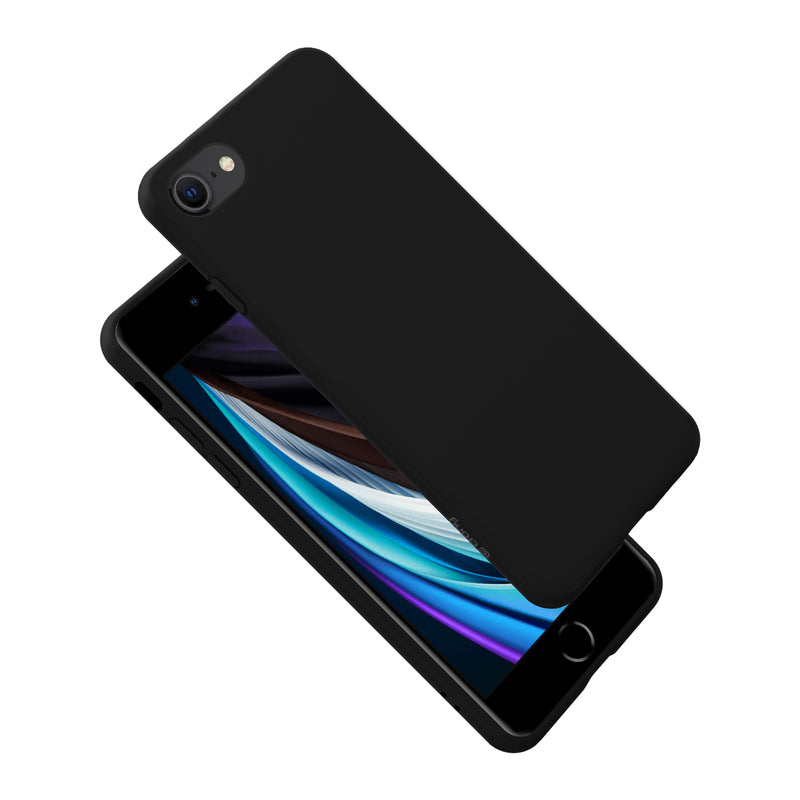 Crong Color Cover - Flexible Hülle für iPhone 8/7 (Schwarz)