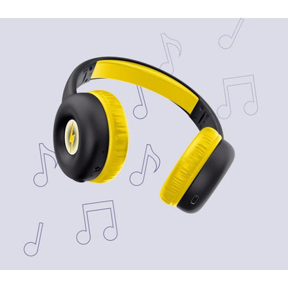 Trust Nouna – Kabellose Bluetooth-Over-Ear-Kopfhörer für Kinder (Schwarz)
