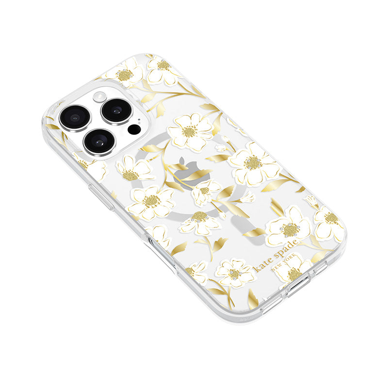 Kate Spade New York Protective Gems MagSafe - Hoesje voor iPhone 16 Pro (Sunshine Floral)