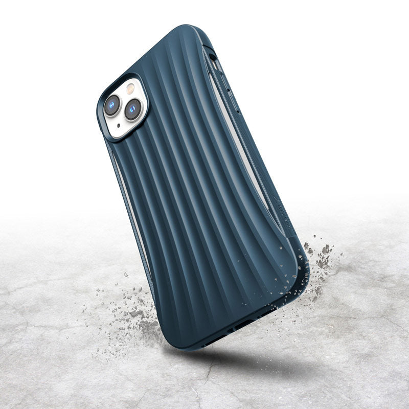 X-Doria Raptic Clutch - Biologisch afbreekbaar hoesje voor iPhone 14 Plus (valtest 3m) (blauw)