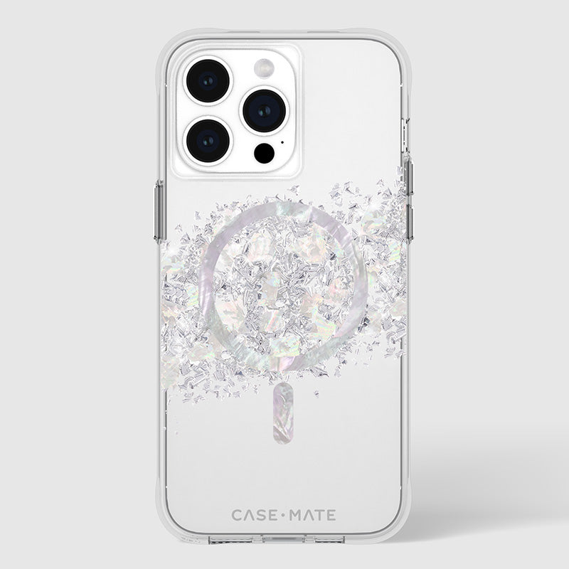 Case-Mate Karat MagSafe - iPhone 15 Pro Max Case with Mother of Pearl (A Touch of Pearl)