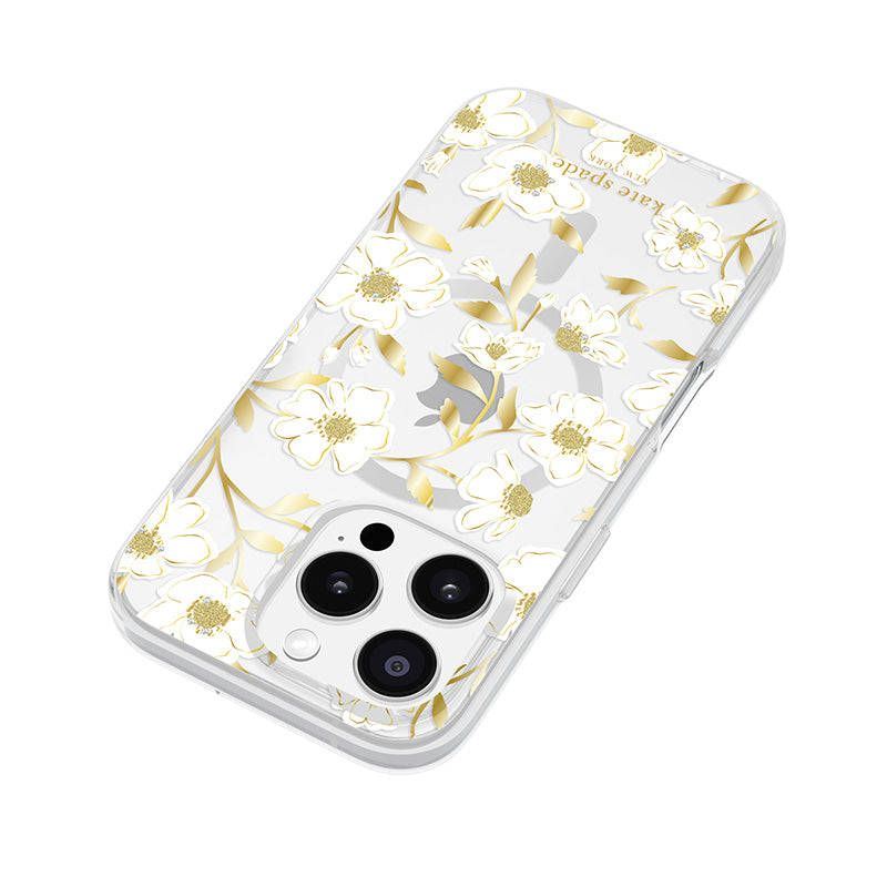 Kate Spade New York Protective Gems MagSafe - Hoesje voor iPhone 16 Pro (Sunshine Floral)