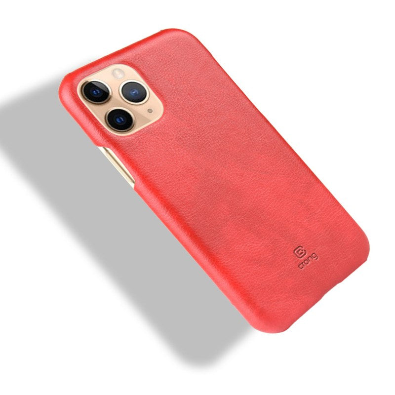 Crong Essential Cover - PU Leather Case for iPhone 11 Pro Max (Red)