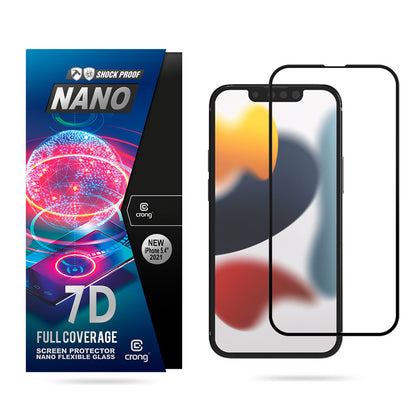 Crong 7D Nano Flexible Glass – Hybrid-Displayschutz mit vollständiger Abdeckung 9H iPhone 5.4 iPhone 13 mini