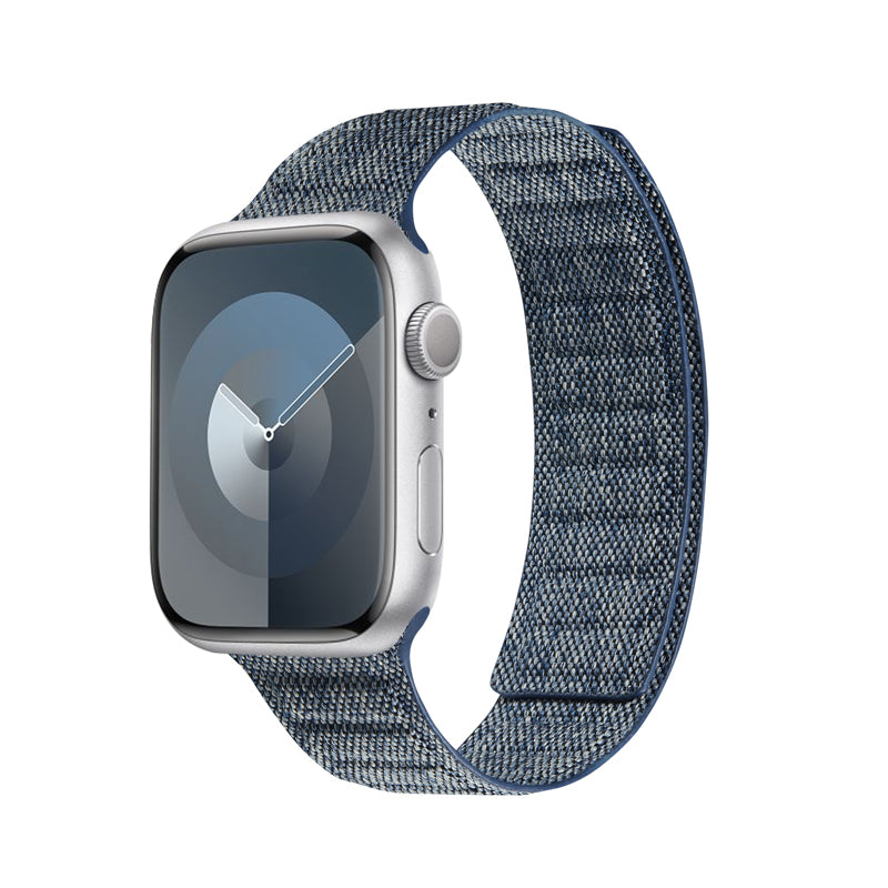 Crong Melange - Magnetische band voor Apple Watch 42/44/45/49 mm (blauw gemêleerd)