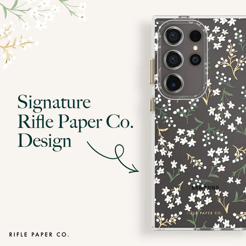 Rifle Paper Clear - Case voor Samsung Galaxy S24 Ultra (Petite Fleurs)