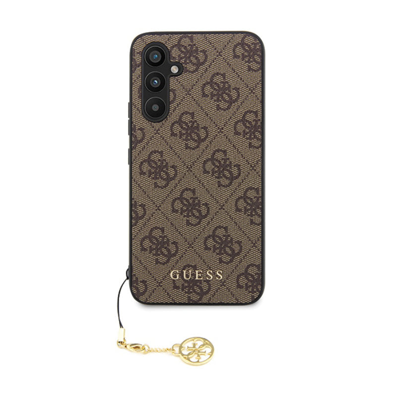 Guess 4G Charms Collection - Samsung Galaxy S23 FE hoesje (bruin)