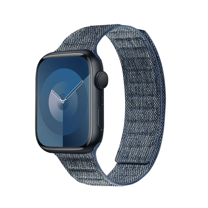 Crong Melange - Magnetische band voor Apple Watch 42/44/45/49 mm (blauw gemêleerd)