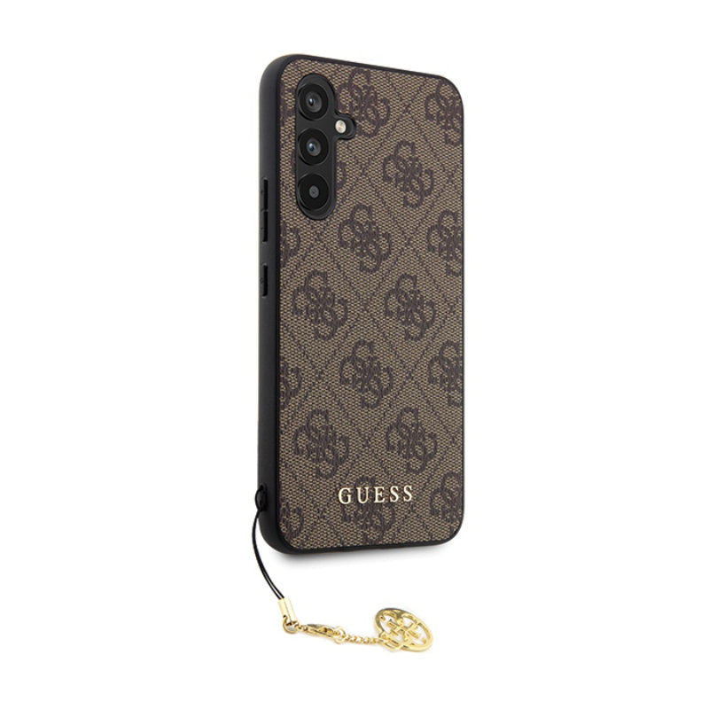 Guess 4G Charms Collection - Samsung Galaxy S23 FE hoesje (bruin)