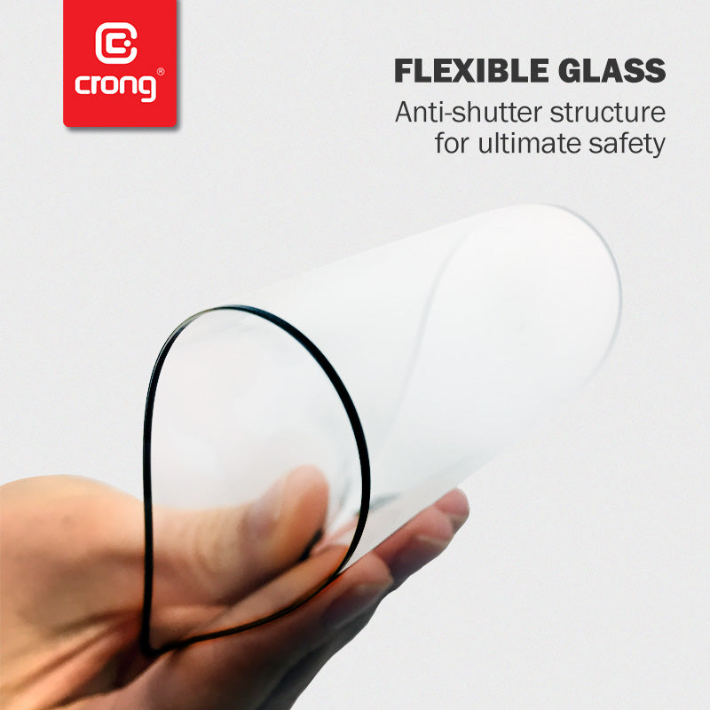 Crong 7D Nano Flexible Glass – Hybrid-Displayschutz mit vollständiger Abdeckung 9H Samsung Galaxy S21