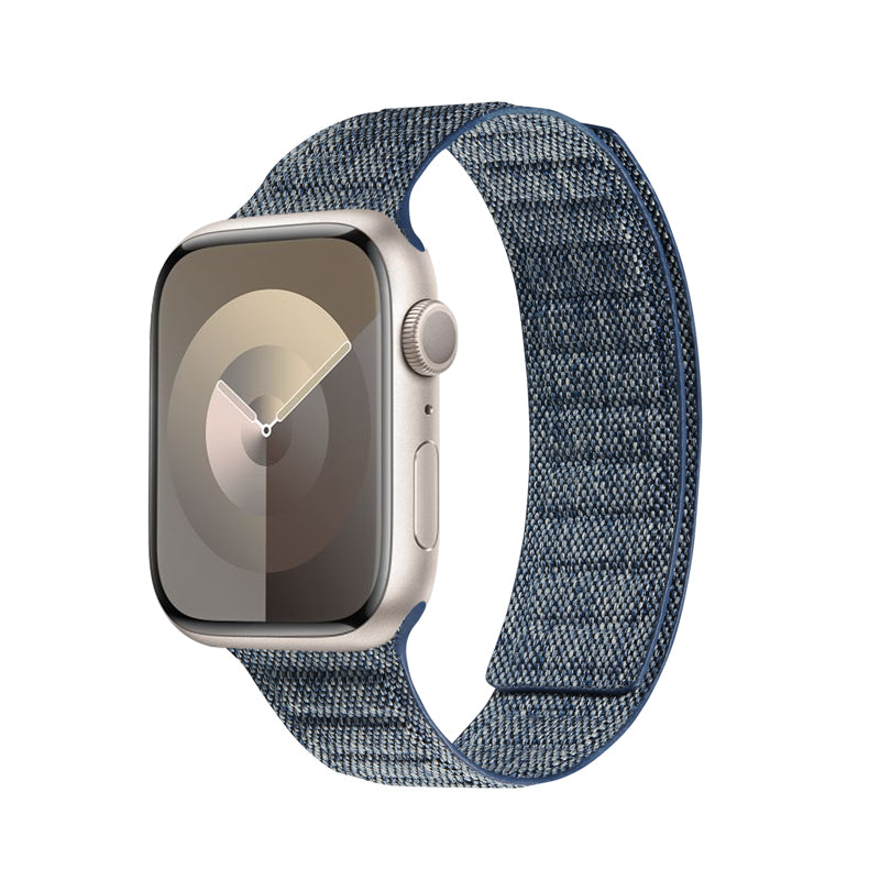 Crong Melange - Magnetische band voor Apple Watch 42/44/45/49 mm (blauw gemêleerd)