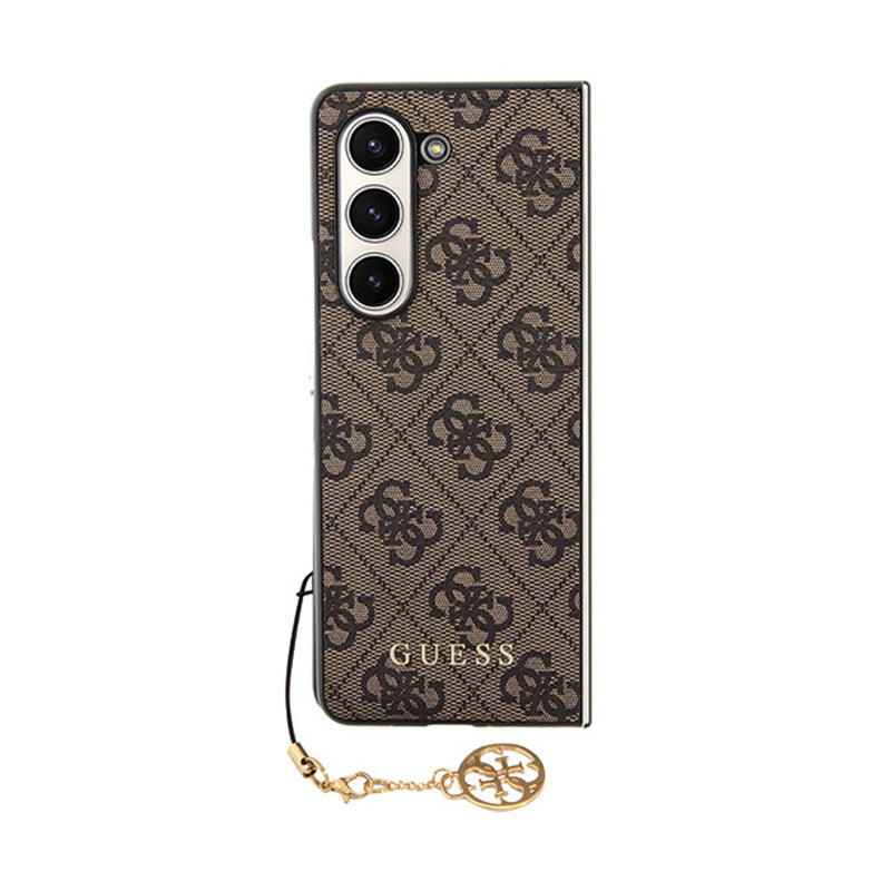 Guess 4G Charms Collection - Hülle für Samsung Galaxy Z Fold 5 (braun)