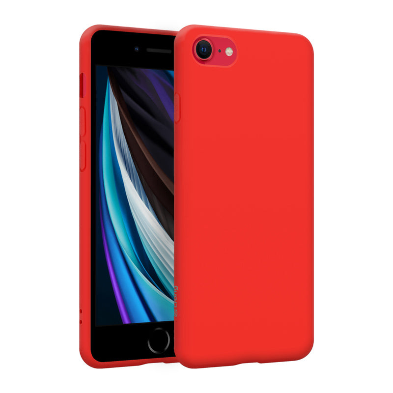 Crong Color Cover - Flexible Hülle für iPhone 8/7 (Rot)