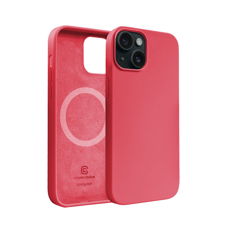 Crong Color Cover Magnetisch - Hoesje voor iPhone 15 Plus MagSafe (Roze)