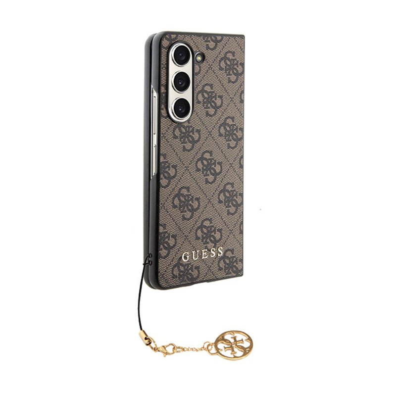 Guess 4G Charms Collection - Hülle für Samsung Galaxy Z Fold 5 (braun)