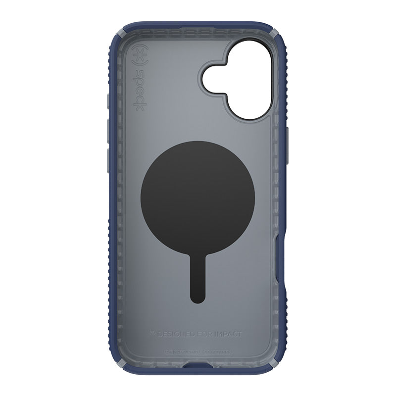 Speck Presidio2 Grip ClickLock &amp; MagSafe - Hoesje voor iPhone 16 Plus (Coastal Blue / Dust Grey / Wit)