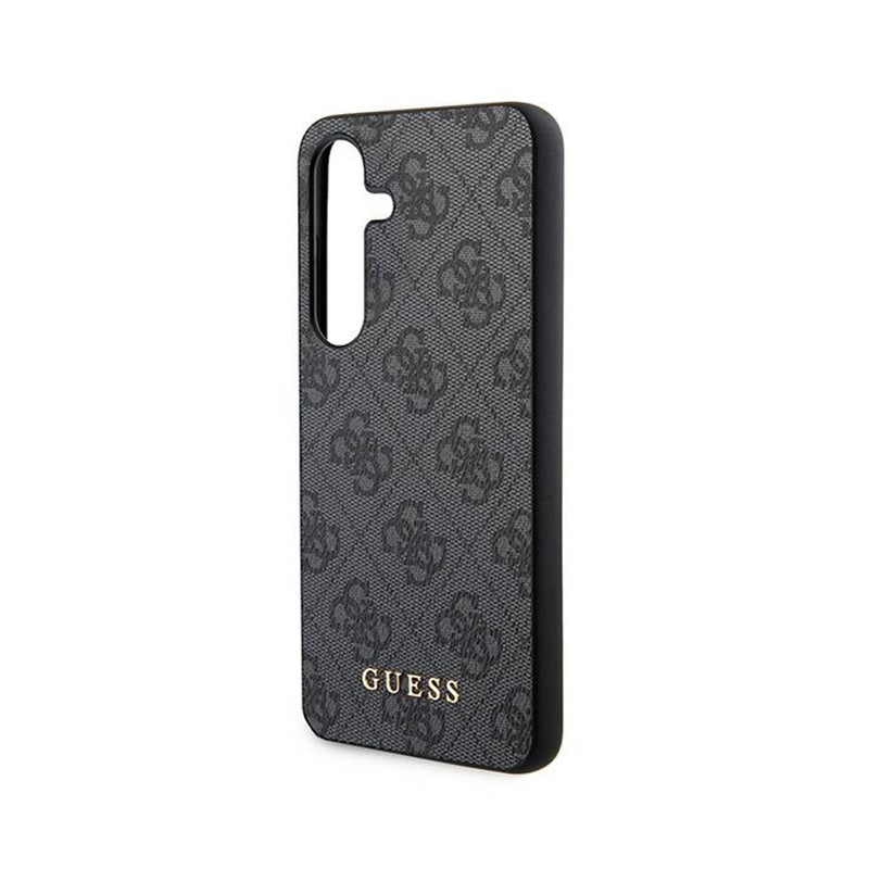 Guess 4G Metal Gold Logo - Hoesje voor Samsung Galaxy S24 (Zwart)